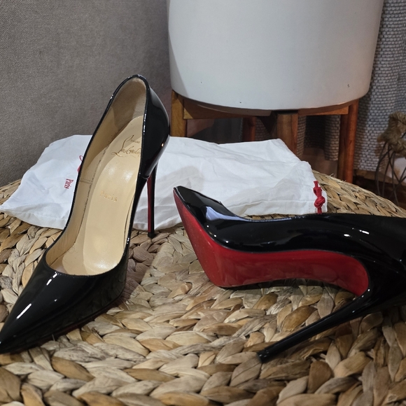 Christian Louboutin So Kate Patent Pointed-Toe Red Sole Pumps - S - Picture 7 of 10